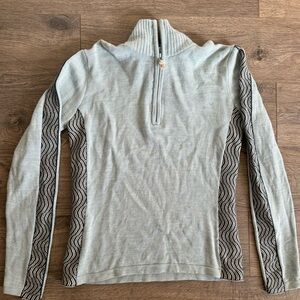 Women's smartwool thermal merino 1/4 zip sweater.